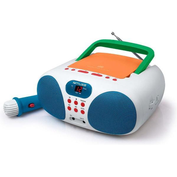 Muse MD-203 KMC Draagbare Radio, CD-speler met microfoon voor kinderen