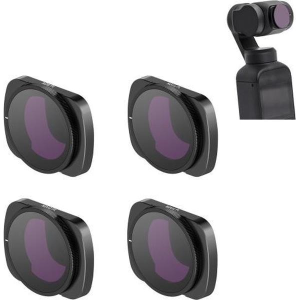 STARTRC 1108493 4 in 1 ND8PL + ND16PL + ND32PL + ND64PL Instelbare lensfilterset voor DJI OSMO Pocket 2