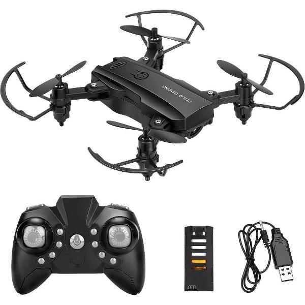 drones met camera for Volwassenen - ZINAPS Mini Drone Helikopter voor Kids Powcan RC Drone Flying Toys 2.4G Afstandsbediening Quadcopter met 2 batterijen, Hoogte, Headless Mode, 3D Flips, One Key Return