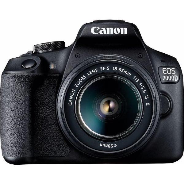 Canon EOS 2000D + 18-55mm IS II - Zwart