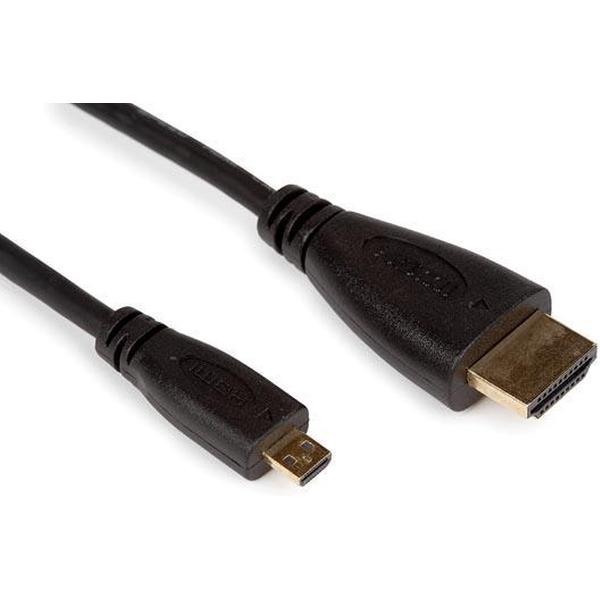 ULTRADUNNE HDMI NAAR MICRO HDMI-PLUG - MANNELIJK/MANNELIJK - 32 AWG - Ø 4.2 mm - 2 m