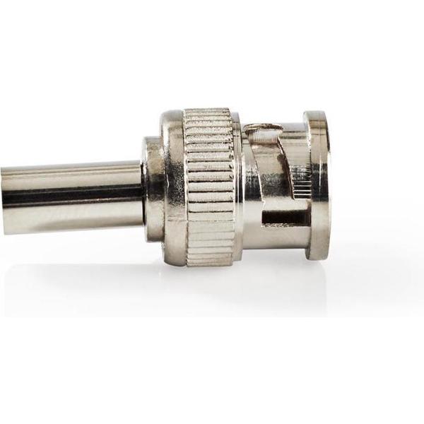 Nedis CVVC01905ME Bnc-connector Mannelijk Voor 6,0mm-coaxkabels 25 Stuks Metaal