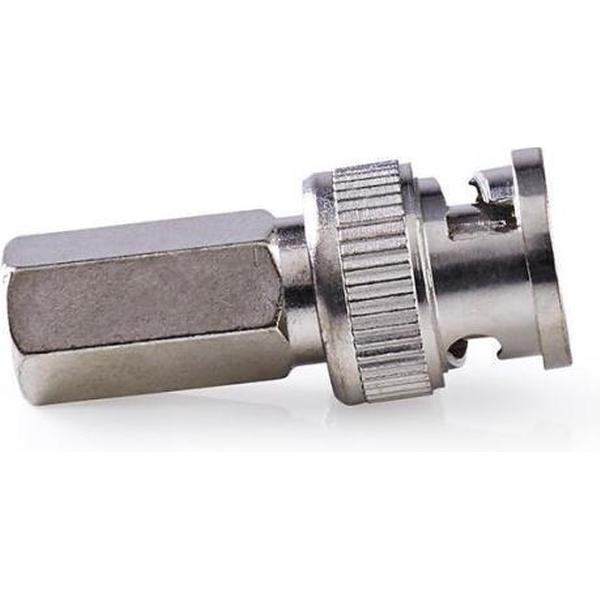 Nedis CVVC01910ME Bnc-connector Mannelijk Voor 6,8mm-coaxkabels 25 Stuks Metaal
