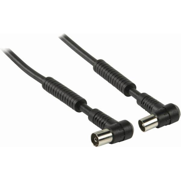 Nedis CSGP40120BK30 Coaxkabel 120 Db Iec (coax) Male Haaks - Iec (coax) Female Haaks 3,0 M Zwart