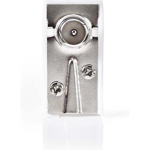 Nedis CSGP40900WT Iec (coax) -connector Haaks Male - Vierkant - 2 Stuks Wit