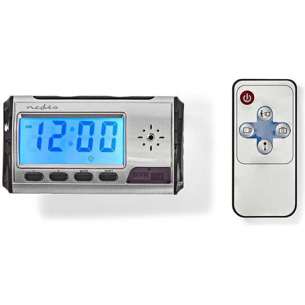 Nedis SPYCCL10CSR Klok Met Geïntegreerde Camera 720x480 Video Afstandsbediening Oplaadbaar