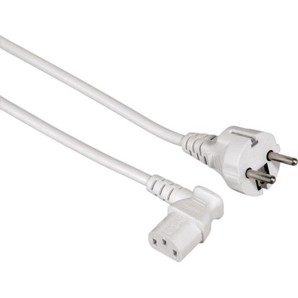 Hama Voedingskabel 5m 90 Graden Stekker Wit
