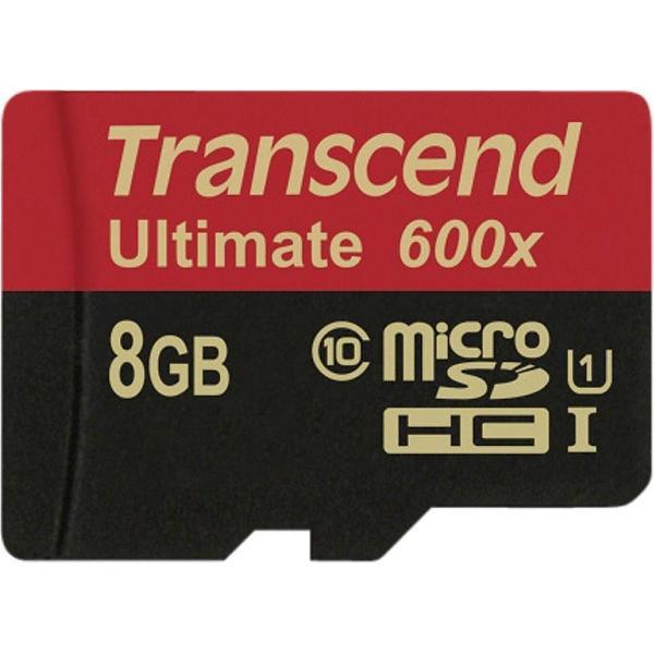 Transcend 8GB microSDHC Class 10 UHS-I (Ultimate) flashgeheugen Klasse 10 MLC