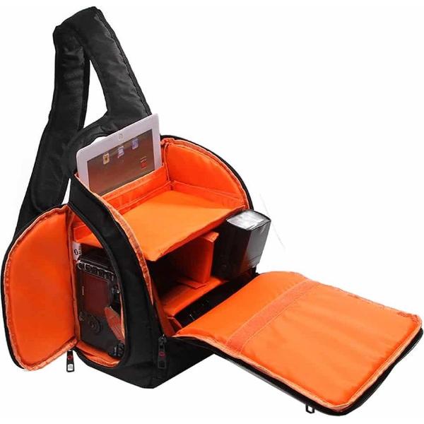 INDEPMAN DL-B011 Camera Tas - 30 x 18 x 26 cm - Oranje