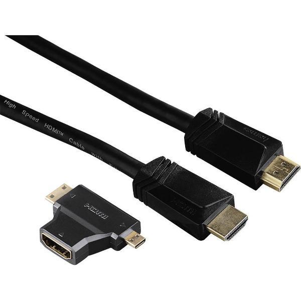 Hama Hdmi-Kabel 1,5M + 2 Adapters