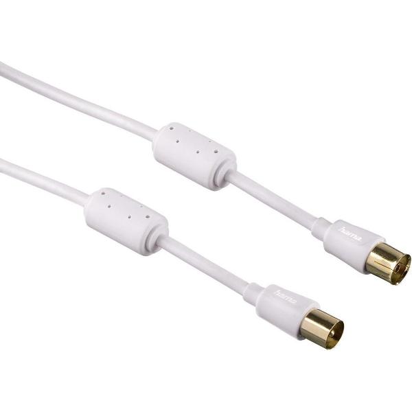 Hama antennekabel flexi-slim coax 1.5m 95dB 3sterren