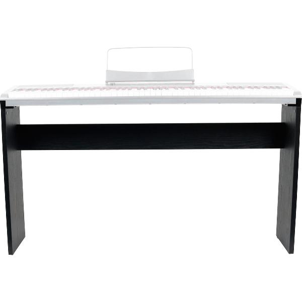 Maak de Fazley FSP-200 piano compleet met dit op maat gemaakte, houten onderstel. Deze is afgewerkt in het zwart en past natuurlijk uitstekend bij de zwarte piano. Zo creëer je een fraaie opstelling die past in elke kamer.