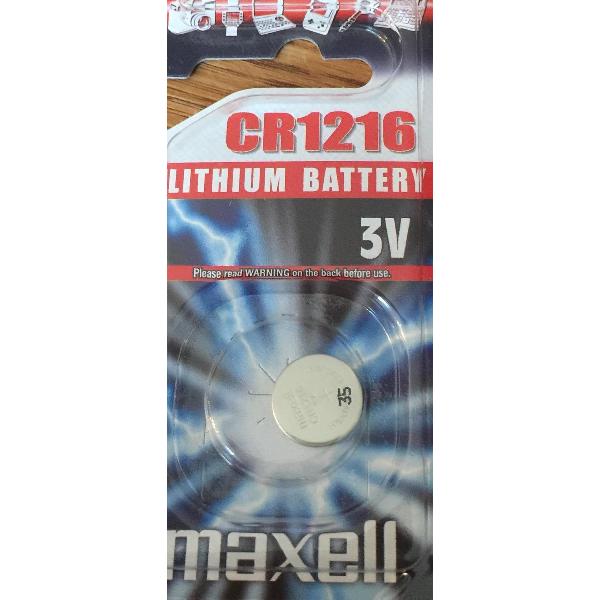 Maxell Lithium Batterij 3V CR1216