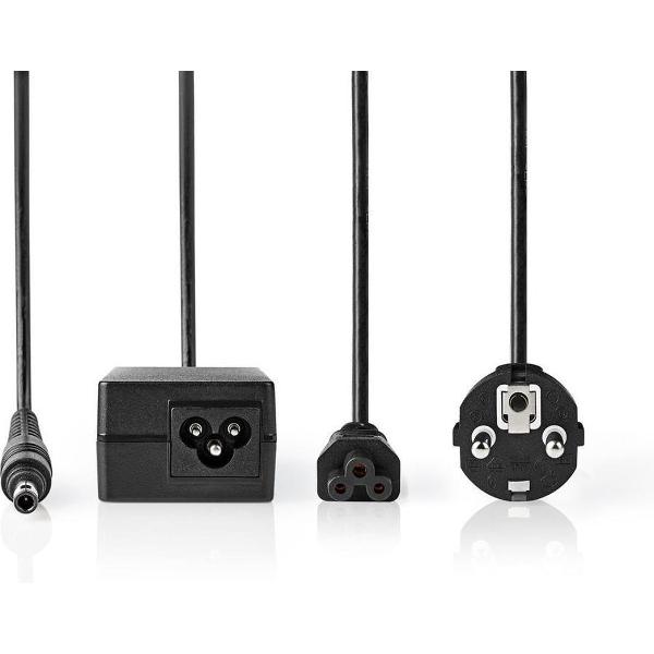 Nedis NBARF6512FBK Notebook-adapter 60 W 5,5 X 3,0 Mm Centrale Pin 16 V / 3,75 A Geschikt Voor Samsung Incl. Voedingskabel