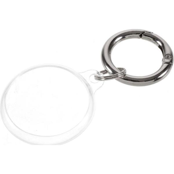 Apple AirTag Sleutelhanger TPU met Gesp Transparant