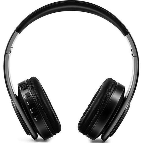 DrPhone Draadloze Bluetooth 5.0 Koptelefoon met 4 functies - SD kaart - FM - AUX - Handsfree Met Microfoon & Diepe Bass - Zwart