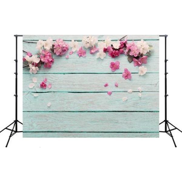 1,25 mx 0,8 m Houtnerf bloemtak prop 3D simulatie fotografie achtergrond doek (MB27)