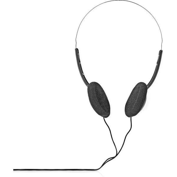 Nedis HPWD1102BK Koptelefoon Met Draad 6,0 M Ronde Kabel On-ear Zwart