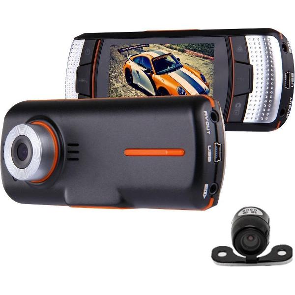 A1 auto DVR-camera 2,7 inch LCD Full HD 1080P 2 camera's 170 graden brede kijkhoek, ondersteuning nachtzicht / bewegingsdetectie / TF-kaart / HDMI / G-sensor
