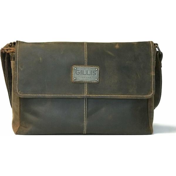 Gillis London 7756#G cameratassen en rugzakken Schoudertas Bruin