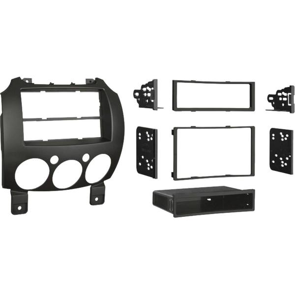 2-DIN Paneel Mazda 2 - 2008-2015 Kleur: Zwart