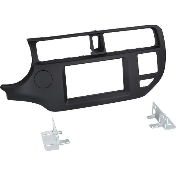 2-DIN Paneel Kia Rio 2011-2015 Kleur: Zwart