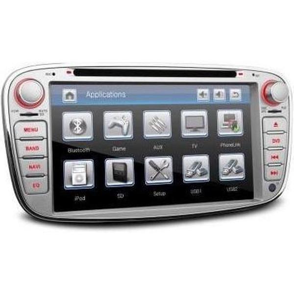 Ford 7 Inch HD digitale touchscreen GPS navigatie auto dvd speler Zilver