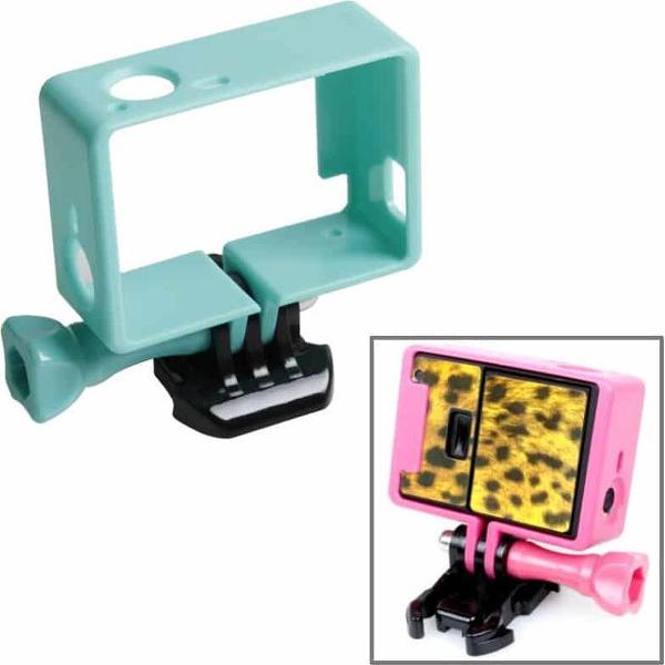 TMC statiefbehuizing met hoge statiefbevestiging voor GoPro HERO4 / 3 + / 3, HR191 (blauw)