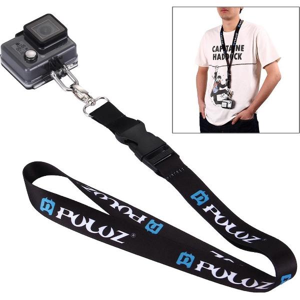 PULUZ 60 cm afneembare lange nekriem draagriem voor GoPro NIEUW HERO / HERO7 / 6/5/5 Session / 4 Session / 4/3 + / 3/2/1, DJI Osmo Action, Xiaoyi en andere actiecamera's