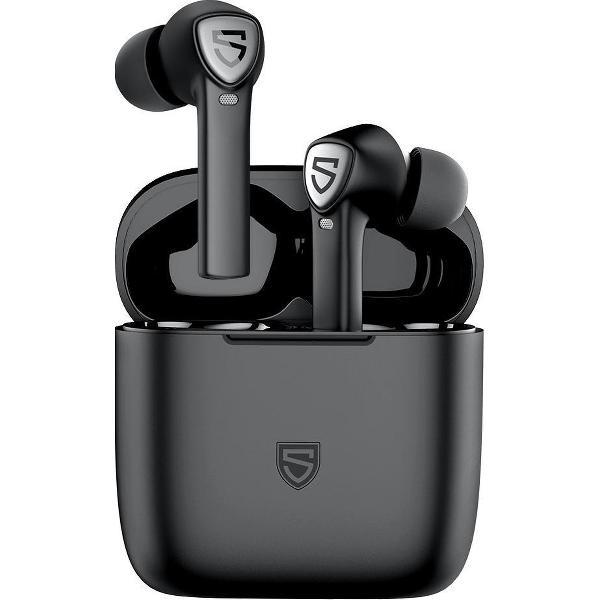 SoundPEATS TrueCapsule 2 touch control TWS Bluetooth 5.0 oortjes , 4 Mics , zwart