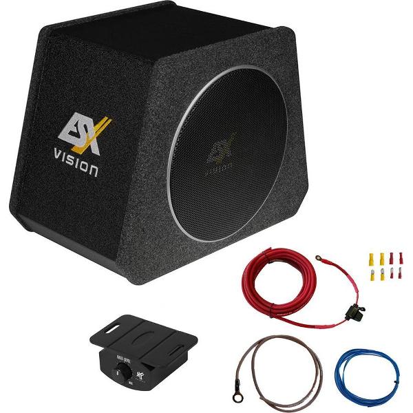 ESX V800A + Gratis Kabelset Actieve 8″ Subwoofer Behuizing