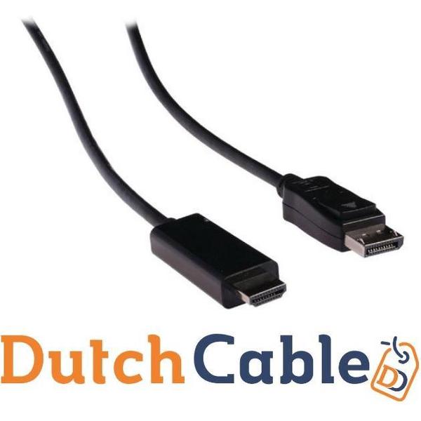 Dutch Cable DisplayPort naar HDMI kabel - 1,8 meter