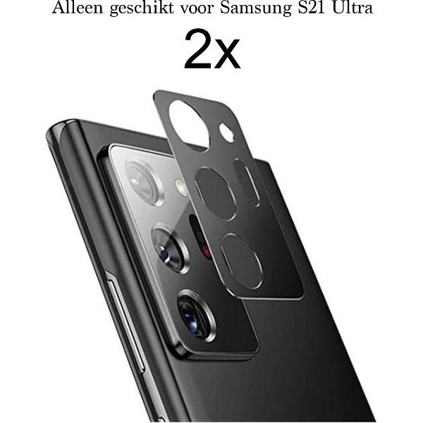 Beschermglas Samsung S21 Ultra Screenprotector - Samsung Galaxy S21 Ultra Screenprotector - Samsung S21 Ultra Screen Protector Camera - 2 stuks