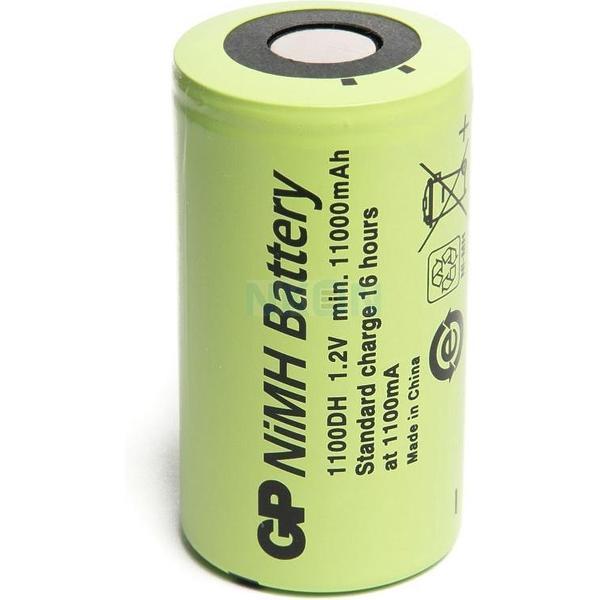 GP GP1100DH 11000mAh oplaadbare D / HR20 Flattop Ni-Mh batterij