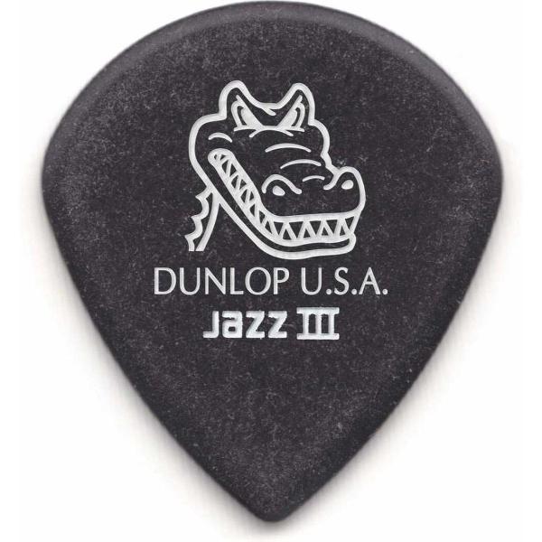 Dunlop Gator Grip Jazz III pick 1.40 mm Pick 6-Pack plectrum