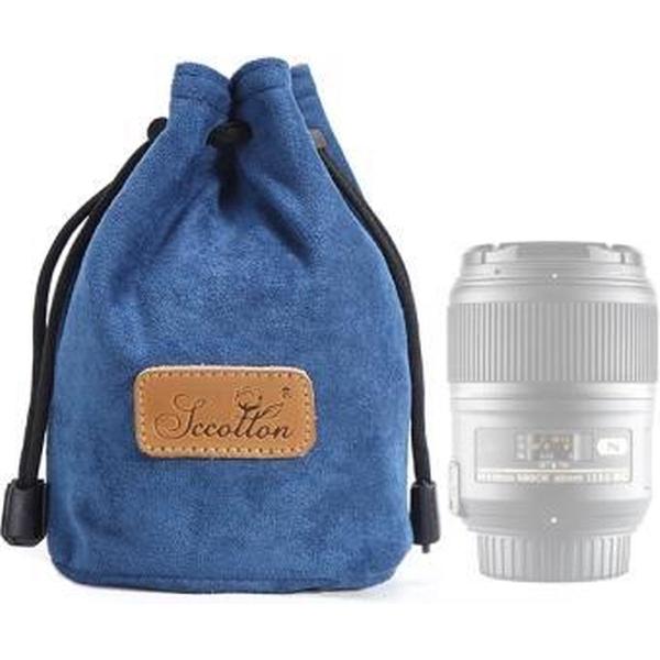SCCOTTON Liner Schokbestendige digitale bescherming Draagbare SLR-lenstas Micro-enkele cameratas Rond Blauw S