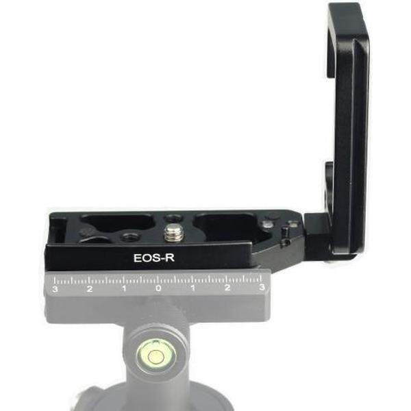 1/4 inch Verticale Shoot Quick Release L Plate Bracket Base Holder voor Canon EOS R (Zwart)