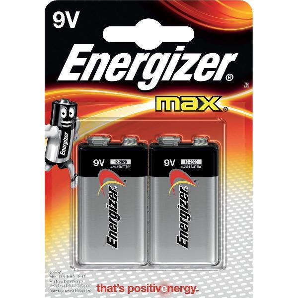 Battery 9V Max 2-pak