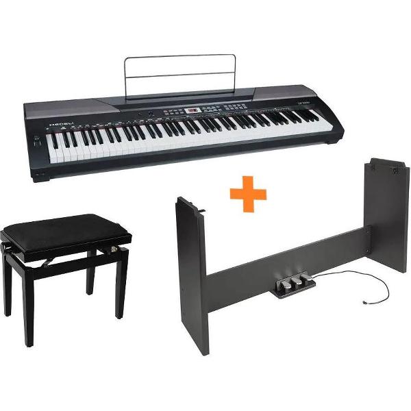 Digitale piano met onderstel - Piano - keyboard - Digitale piano met bank - pianobank - Piano set - Complete digitale piano set