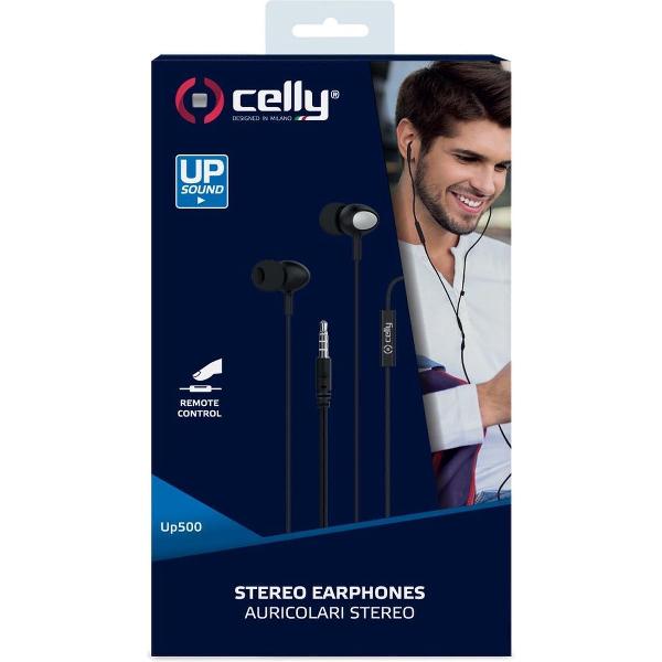 Celly Oordopjes Up500 In Ear 3,5 Mm Audiojack 120 Cm Zwart