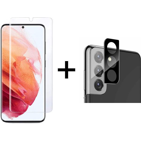 Beschermglas Samsung S21 Plus screenprotector 1 stuk - Samsung Galaxy S21 Plus screen protector camera lens - 1 stuk - Samsung Galaxy S21 Plus screenprotector glas