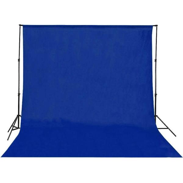 Professioneel Geweven Blauw Achtergronddoek - Blue Screen - 200 x 300 cm - Productfotografie - Fotografie - Videografie - Chroma Key - Zonder Stand - Achtergrond Doek - Studio