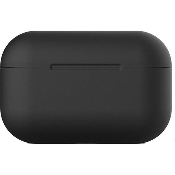 Airpods Pro Hoesje Siliconen Case - Zwart - Airpod hoesje geschikt voor Apple AirPods Pro