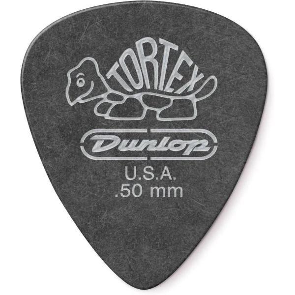 Dunlop Pitch Black Standard Pick 0.50 mm 6-pack plectrum