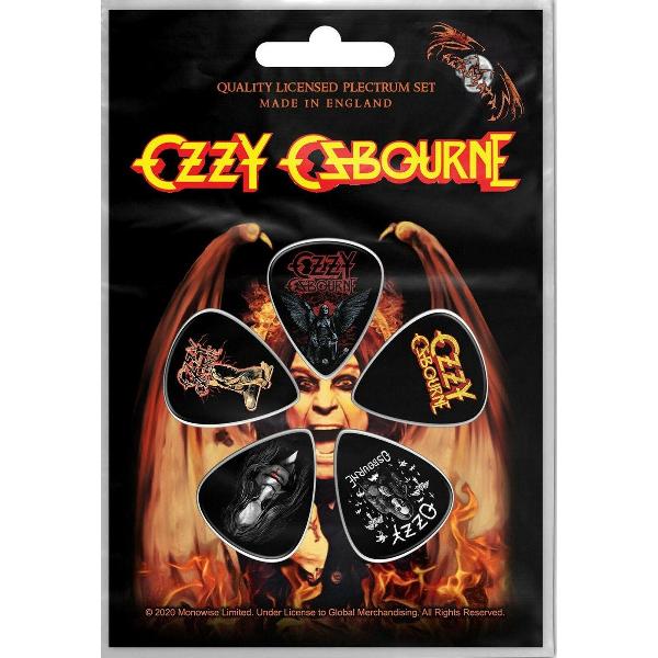 Ozzy Osbourne Plectrum Ordinary Man Set van 5 Multicolours