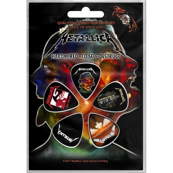 Metallica Plectrum Hardwired To Self-Destruct Set van 5 Multicolours