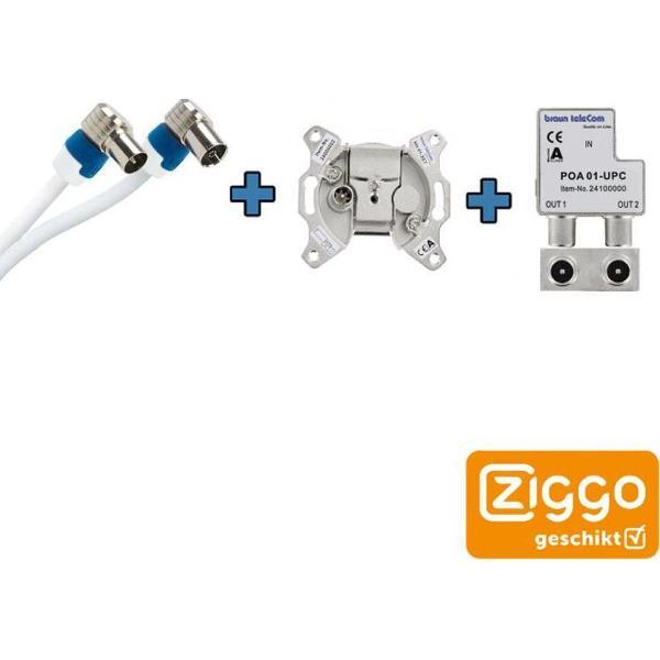 Hirschmann - complete installatie set 1 - Ziggo geschikt