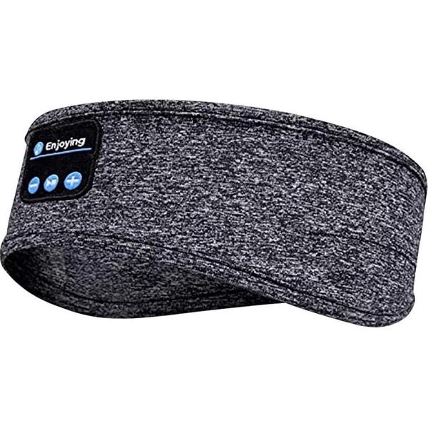 FeelGood Draadloze Koptelefoon | Slaapmasker Met Bluetooth | Voor Zijslapers | Grijs