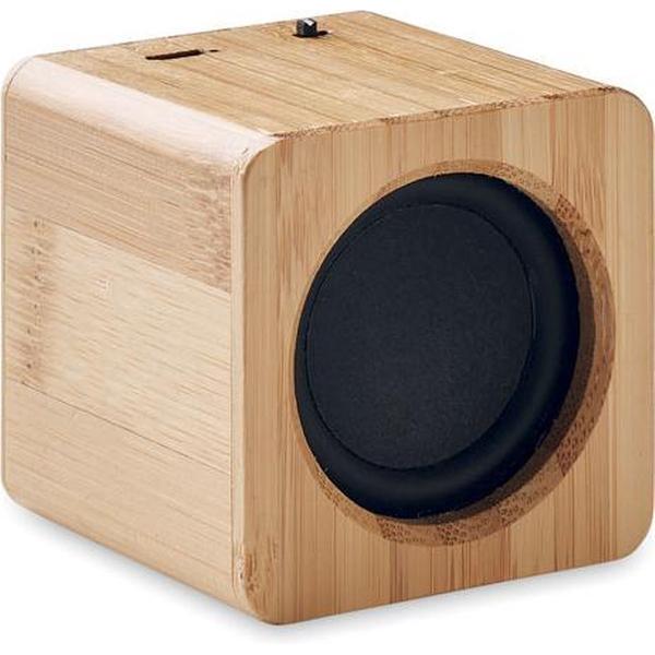 Bamboe draadloze Bluetooth speaker - Muziek box Bluetooth - Muziekbox - Muziek box draadloos - Muziek box draagbaar - Draadloze speakers usb - Muziek boxen speaker - Muziek speaker Bluetooth - Muziek box Bluetooth draadloos