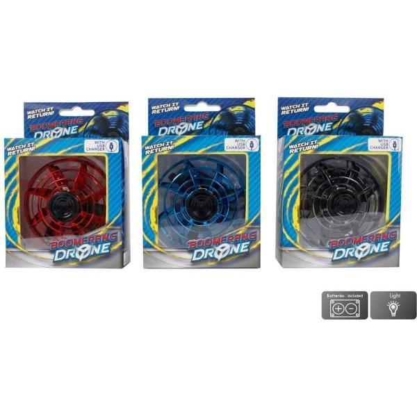 Van Manen Boomerang-drone Met Usb-oplader Blauw 2-delig